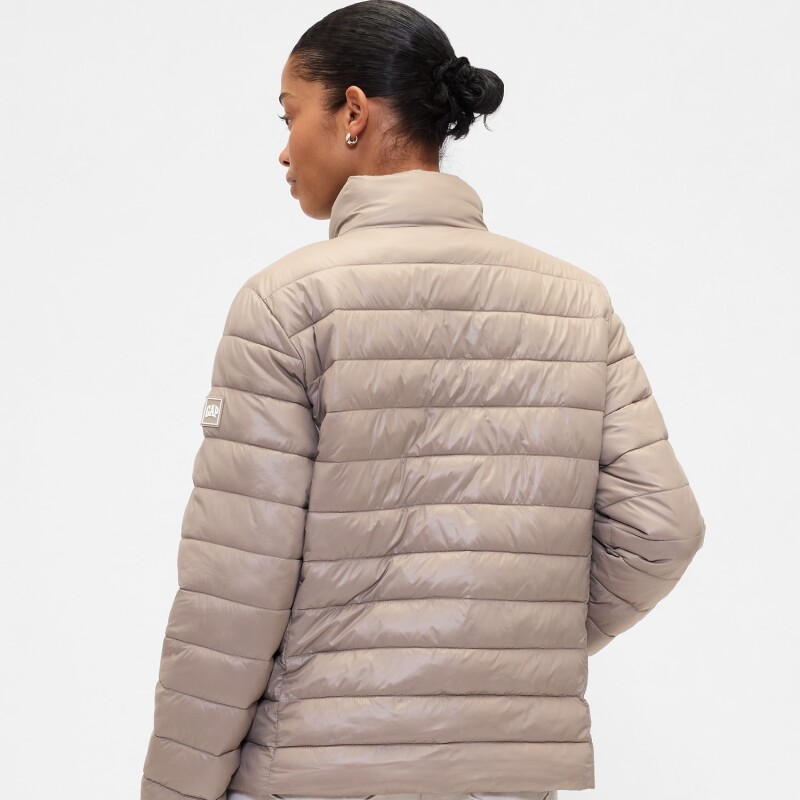 V-FRCH LOGO LW PUFFER JKT MEDIUM COOL BROWN
