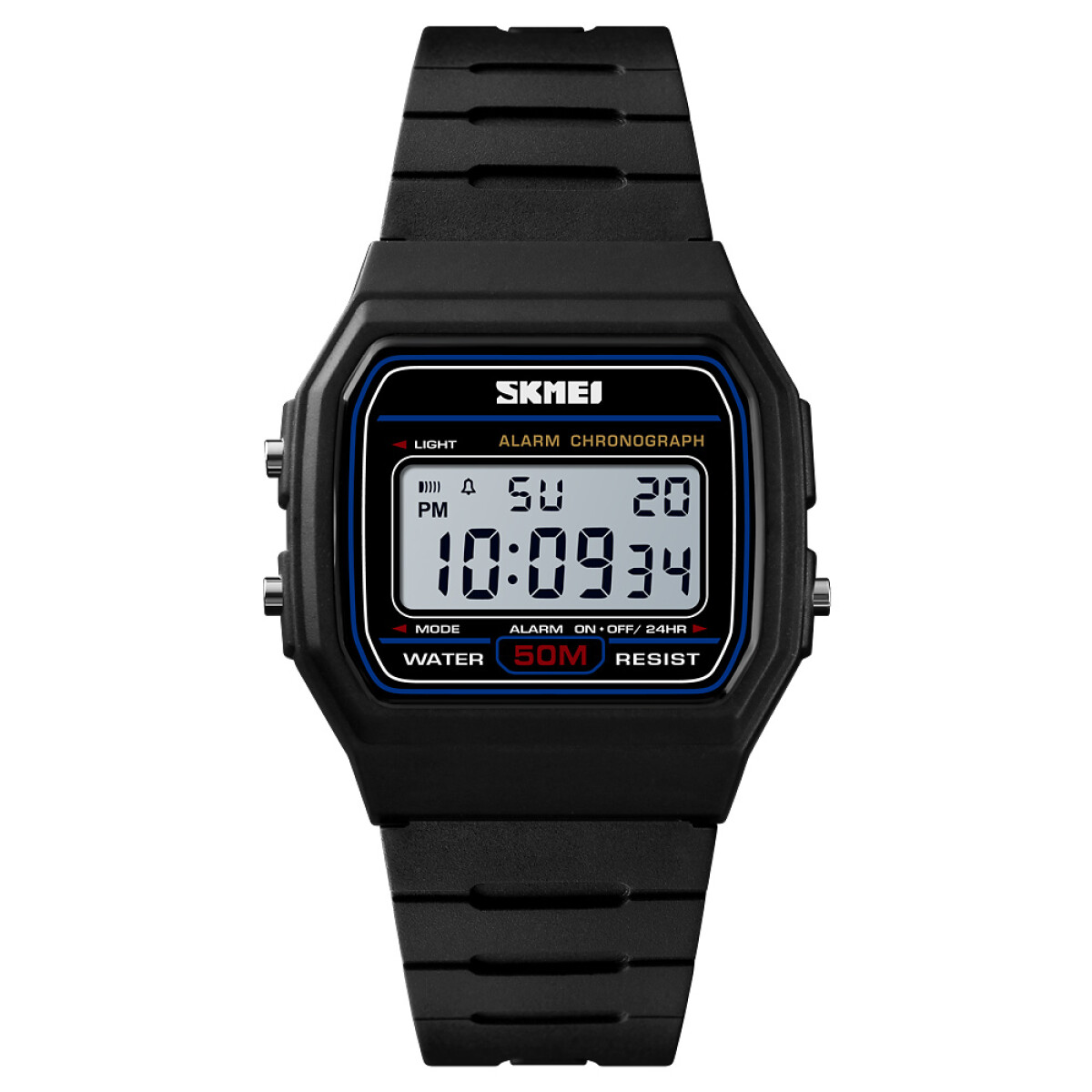Reloj Skmei 1412bkwt Deportivo Unisex Digital Negro 
