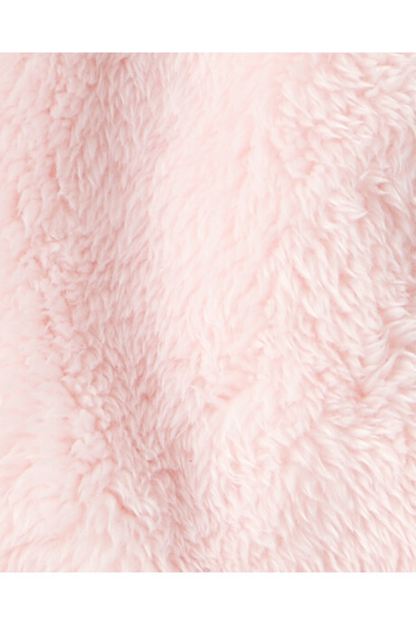 Campera de sherpa, con capucha, rosada Campera de sherpa, con capucha, rosada