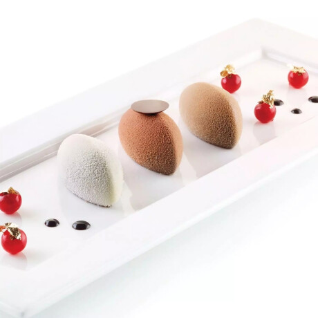 Molde Quenelle. De silicona color blanco Silikomart Molde Quenelle. De silicona color blanco Silikomart