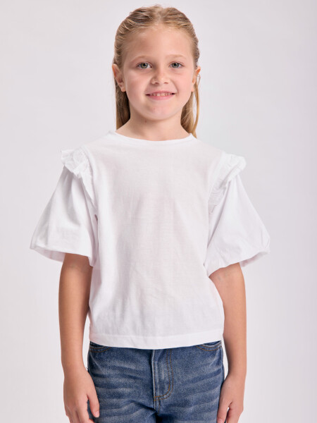 Remera manga balloon Crudo