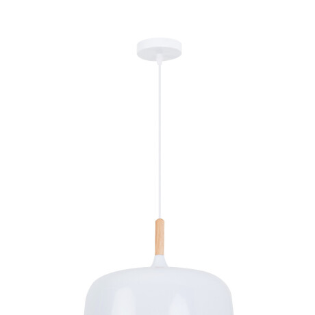 Colgante Metal Para Techo Diámetro 32cm Blanco