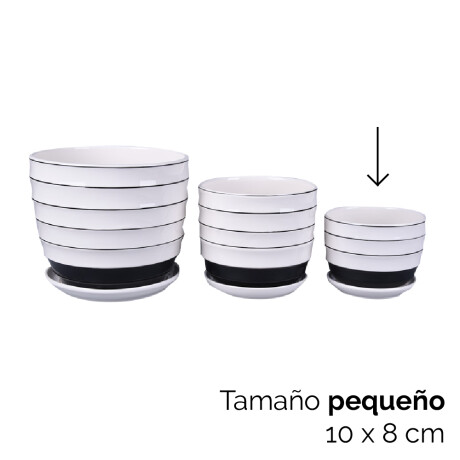 Maceta Ceramica Agua 10*10*8cm Unica