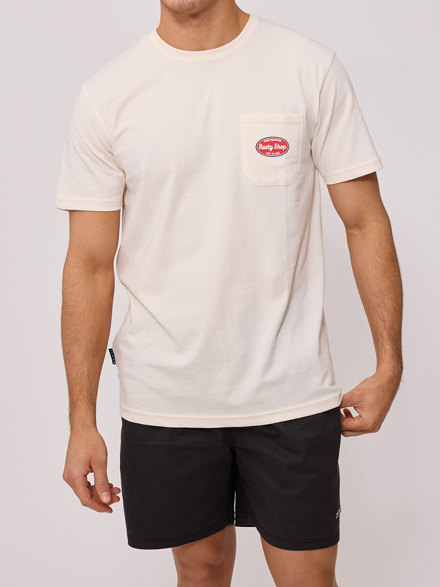 T-SHIRT ZEPHYR RUSTY - Crudo 