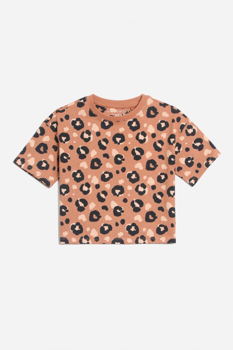T-shirt animal print - Tostado 