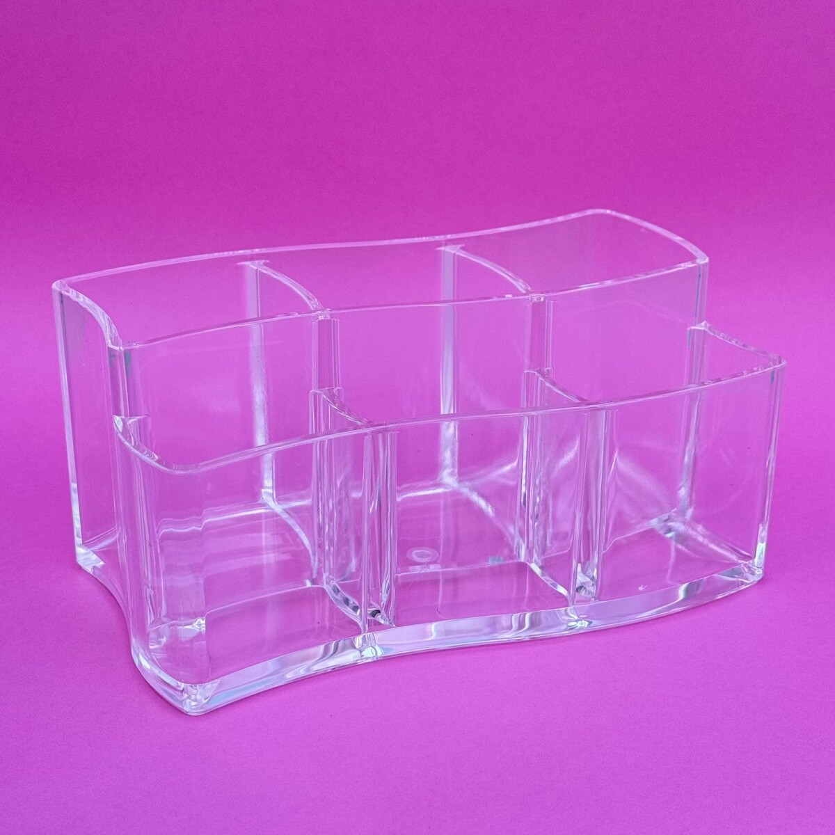 Organizador de Acrílico 6 Compartimientos Maquillaje 