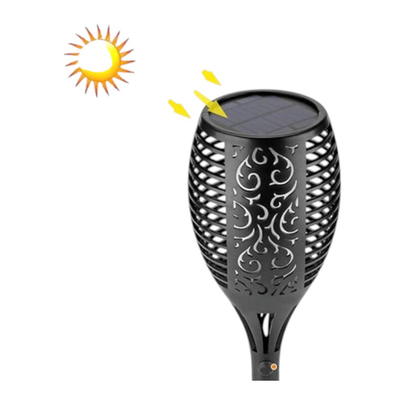 Antorcha Solar Efecto Llama LED Antorcha Solar Efecto Llama LED