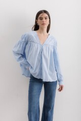 Camisa Albena Celeste