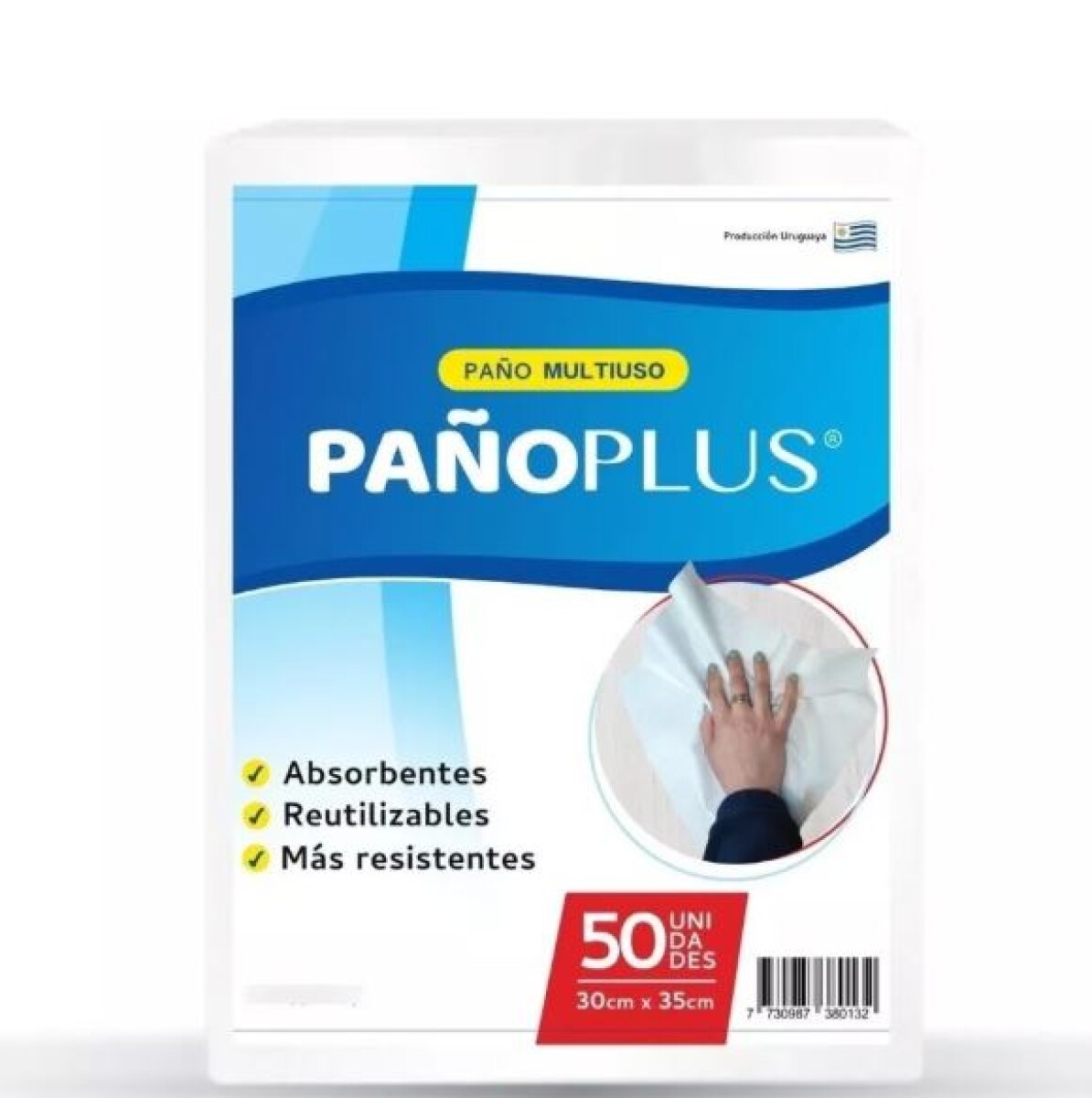 PAÑO PLUS CLASSIC BLANCO 30X35 CM PAQUETE 50 UN 