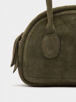 Bolso Bowling De Piel verde