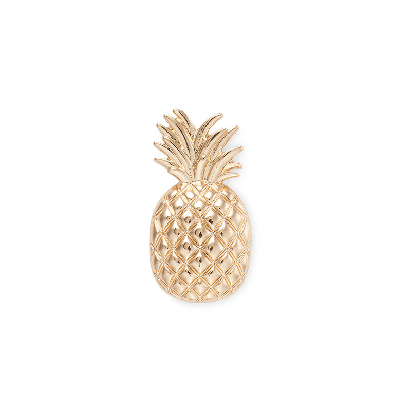 Jibbitz™ Charm Gold Pineapple Multicolor