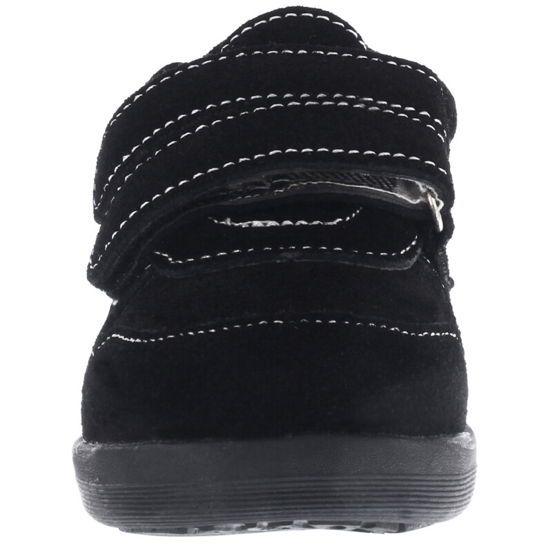 Zapatos de Niño Croco Kids TEO con doble velcro Negro