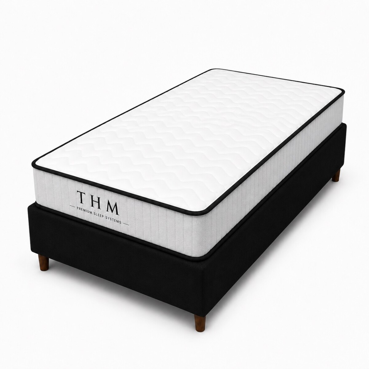 Sommier 1 Plaza - Colchon HAMPTONS Hybrid Memory Foam 80X185 
