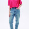 Pantalon Jeaniu Azul Grisaceo