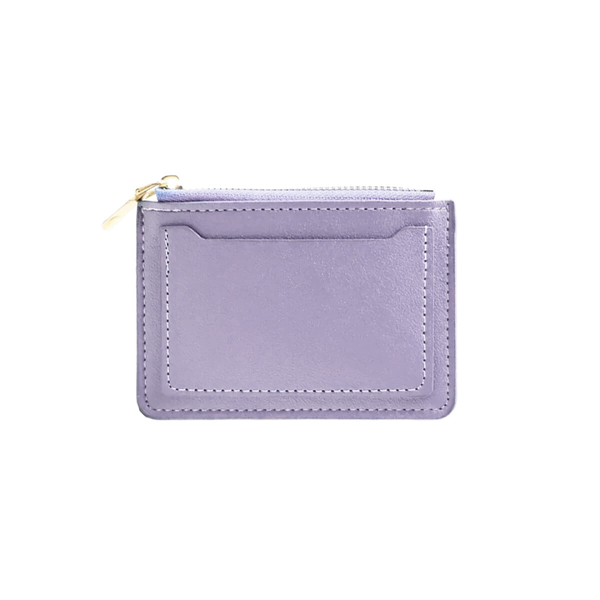 Monedero tarjetero de cuerina - Lila 