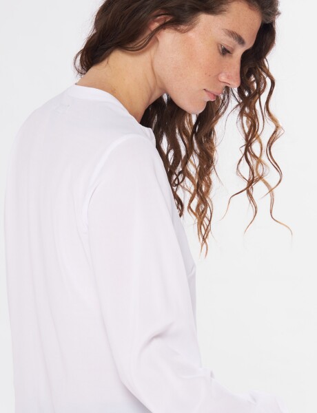 BLUSA MANGA LARGA Blanco