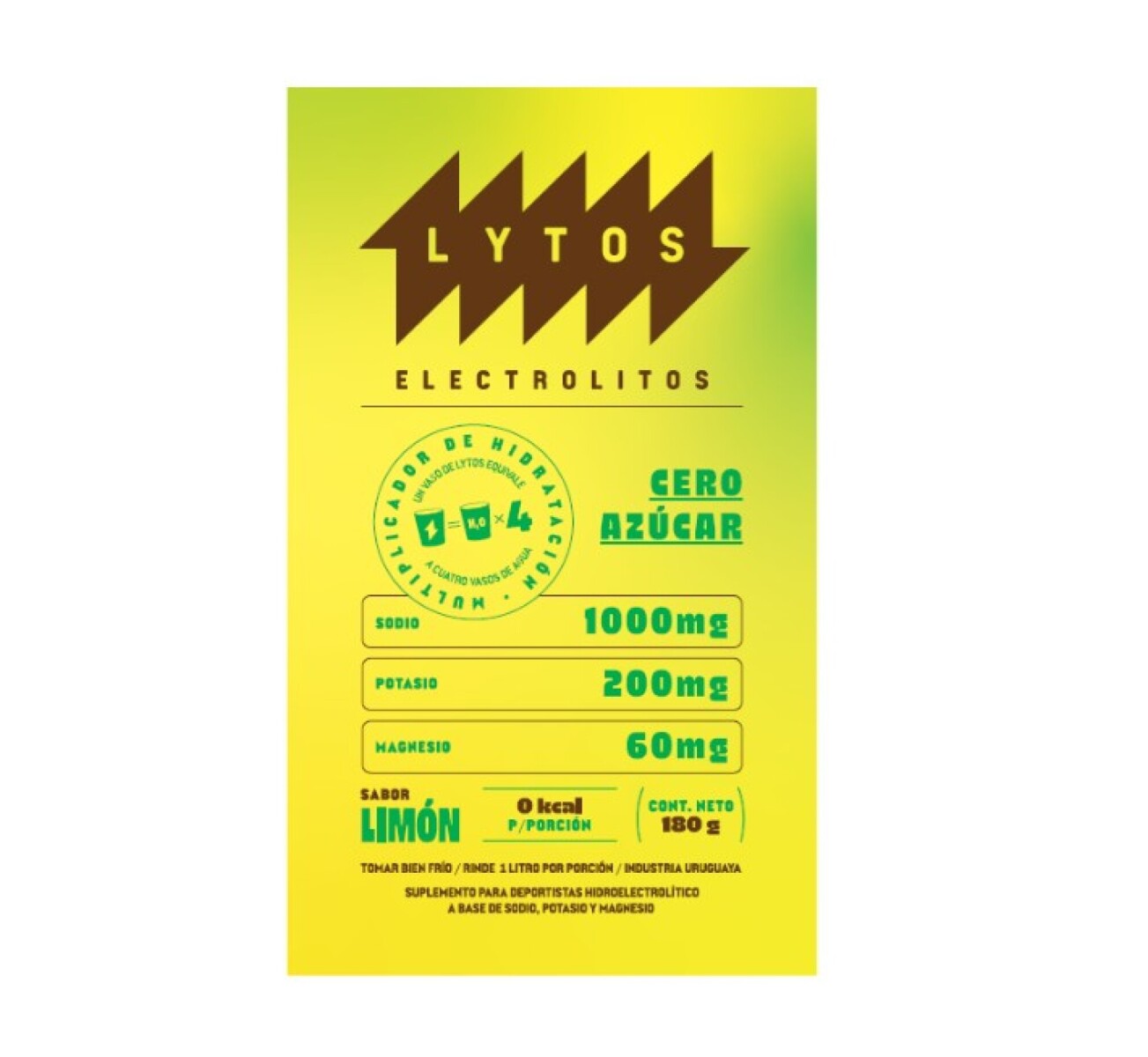 LYTOS ELECTROLITOS SOBRE LIMON 1 Unidad 