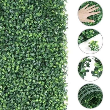 Panel artificial símil trébol 40x60 cm VERDE