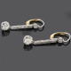 Caravanas Antiguas En Oro 18K, Brillantes Y Diamantes Caravanas Antiguas En Oro 18K, Brillantes Y Diamantes