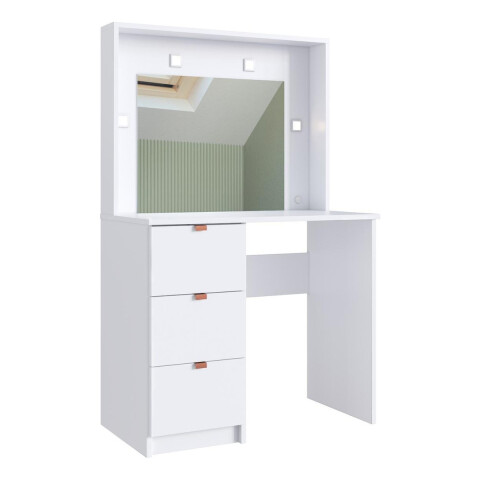 Tocador Peinador Con Espejo Escritorio Maquillaje Peluquería Color Blanco Tocador Peinador Con Espejo Escritorio Maquillaje Peluquería Color Blanco