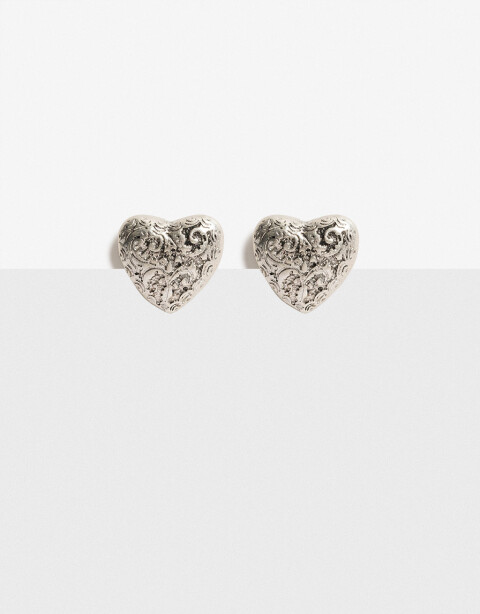 Prendedor Metal Prendedores Corazón Antique - Plateado Antique Silver
