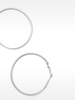 Aros Medianos Básicos plateado