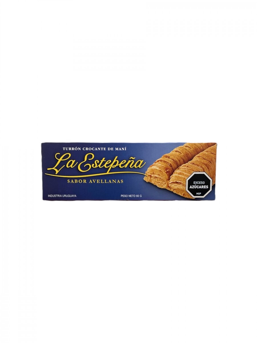 Turron La Estepeña Crocante 60grs - Sabor Avellanas 