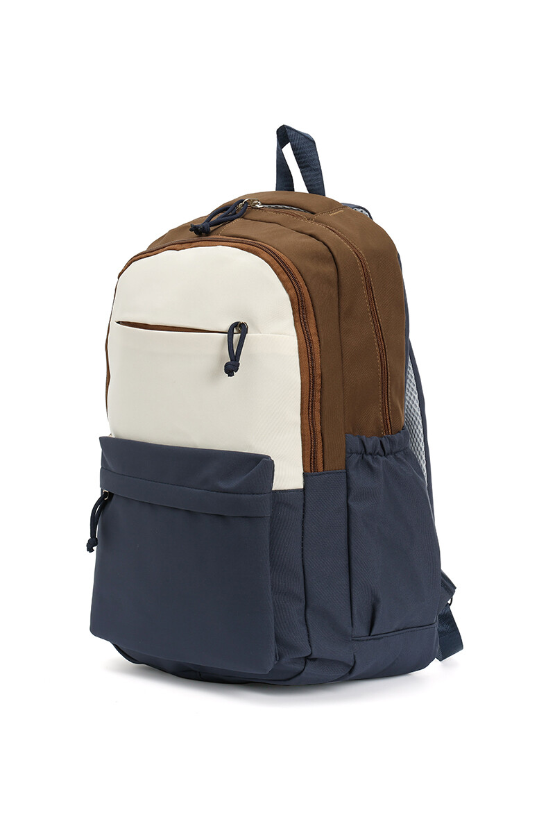 Mochila multicolor Pori Azul