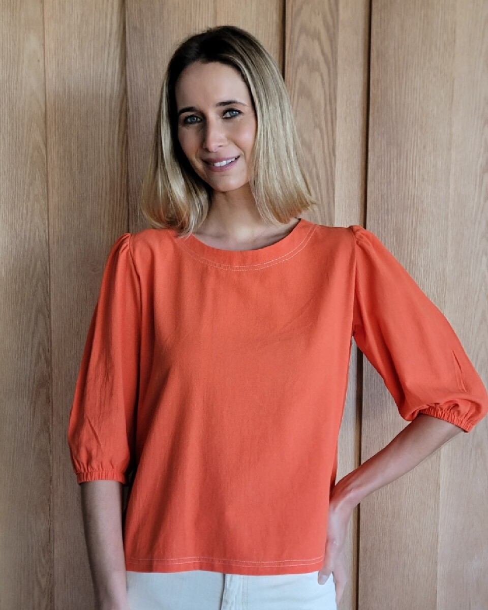 Remera Rose - Naranja 