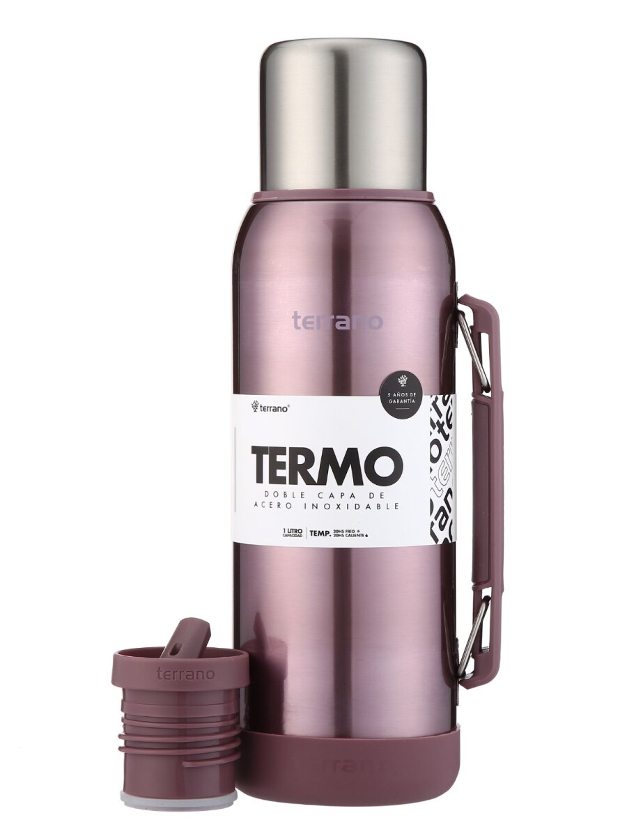 Termo Premium 1lt. Con base de Silicona - Lila Metalizado 