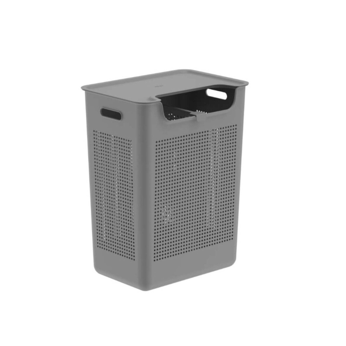CESTO ROPA DOBLE - PLASTICO GRIS CFW2000 