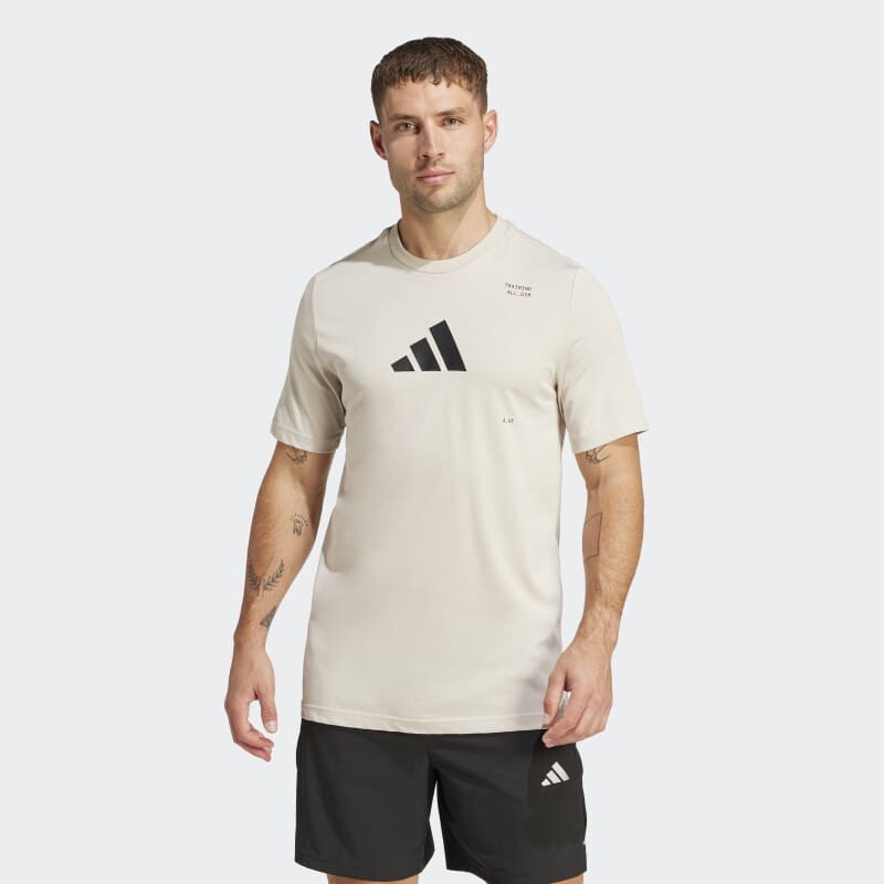 Remera Adidas Estampada All-Gym Category Gris