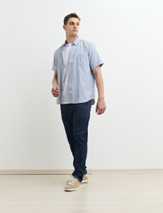 012676 CAMISA HARRY Azul Osc/bla