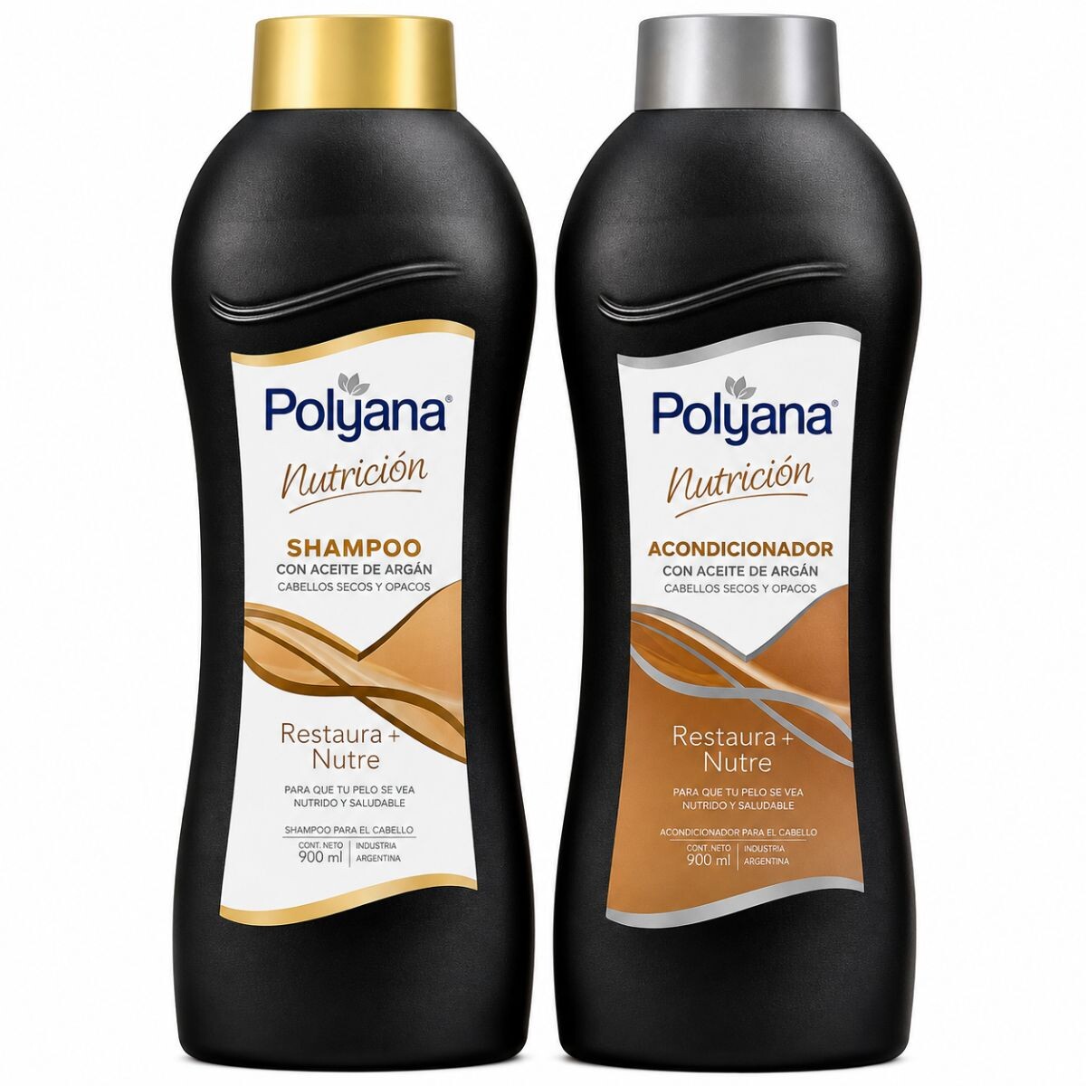 PACK SHAMPOO 900 ML + ACONDICIONADOR 900 ML NUTRICION POLYANA 