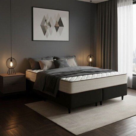 SOMMIER QUEEN SIZE BASE CAMA COLCHÓN DE 100% ESPUMA SOMMIER QUEEN SIZE BASE CAMA COLCHÓN DE 100% ESPUMA