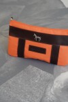 Sobre Cartuchera Mustang Chocolate / Naranja