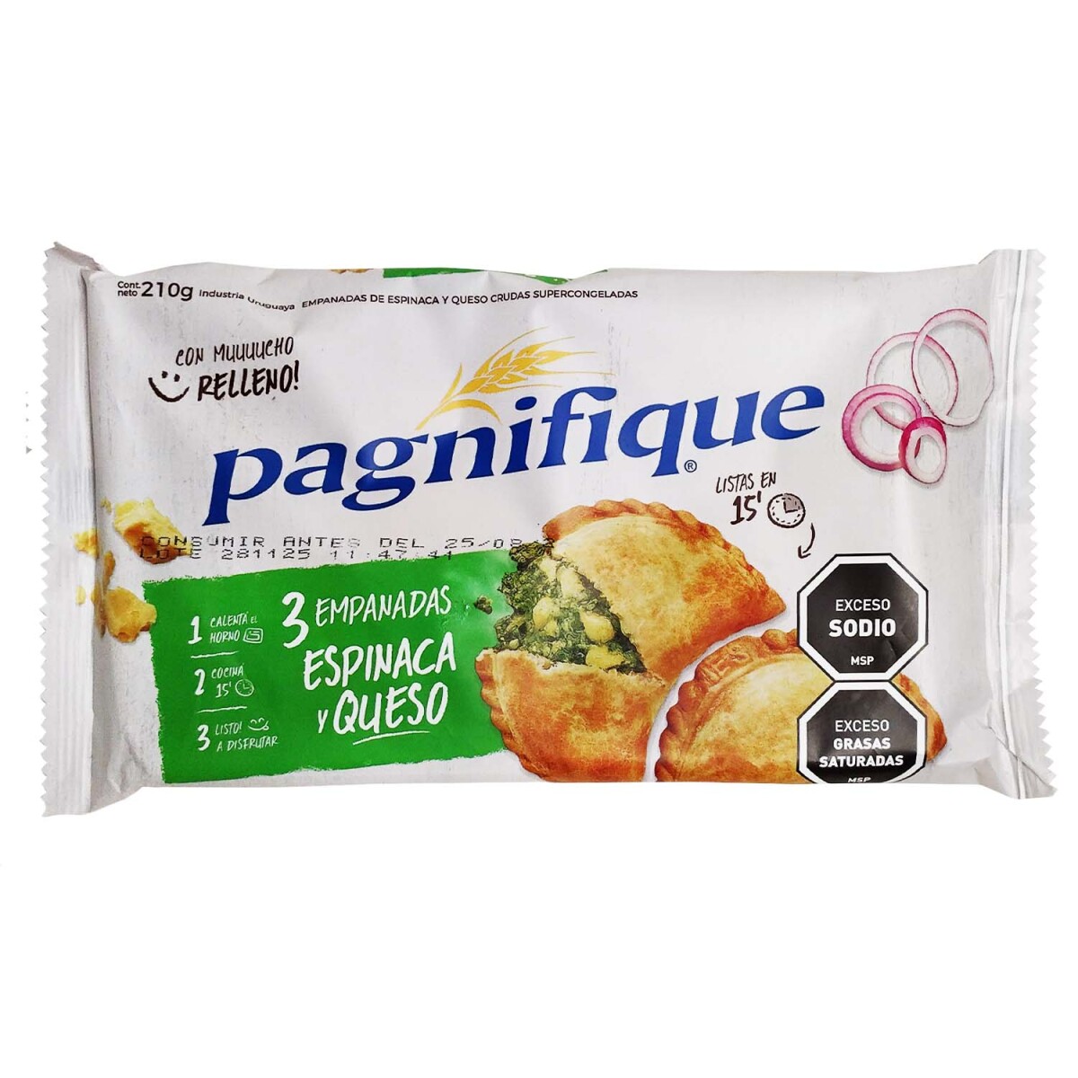 Empanadas De Espinaca & Queso Pagnifique x3uds 