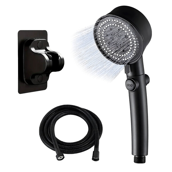 Duchero Lluvero Teléfono Baño 5 Modos de Presión Con Soporte Duchero Lluvero Teléfono Baño 5 Modos de Presión Con Soporte