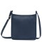 Longchamp -Cartera de cuero cruzada, Zipped Azul