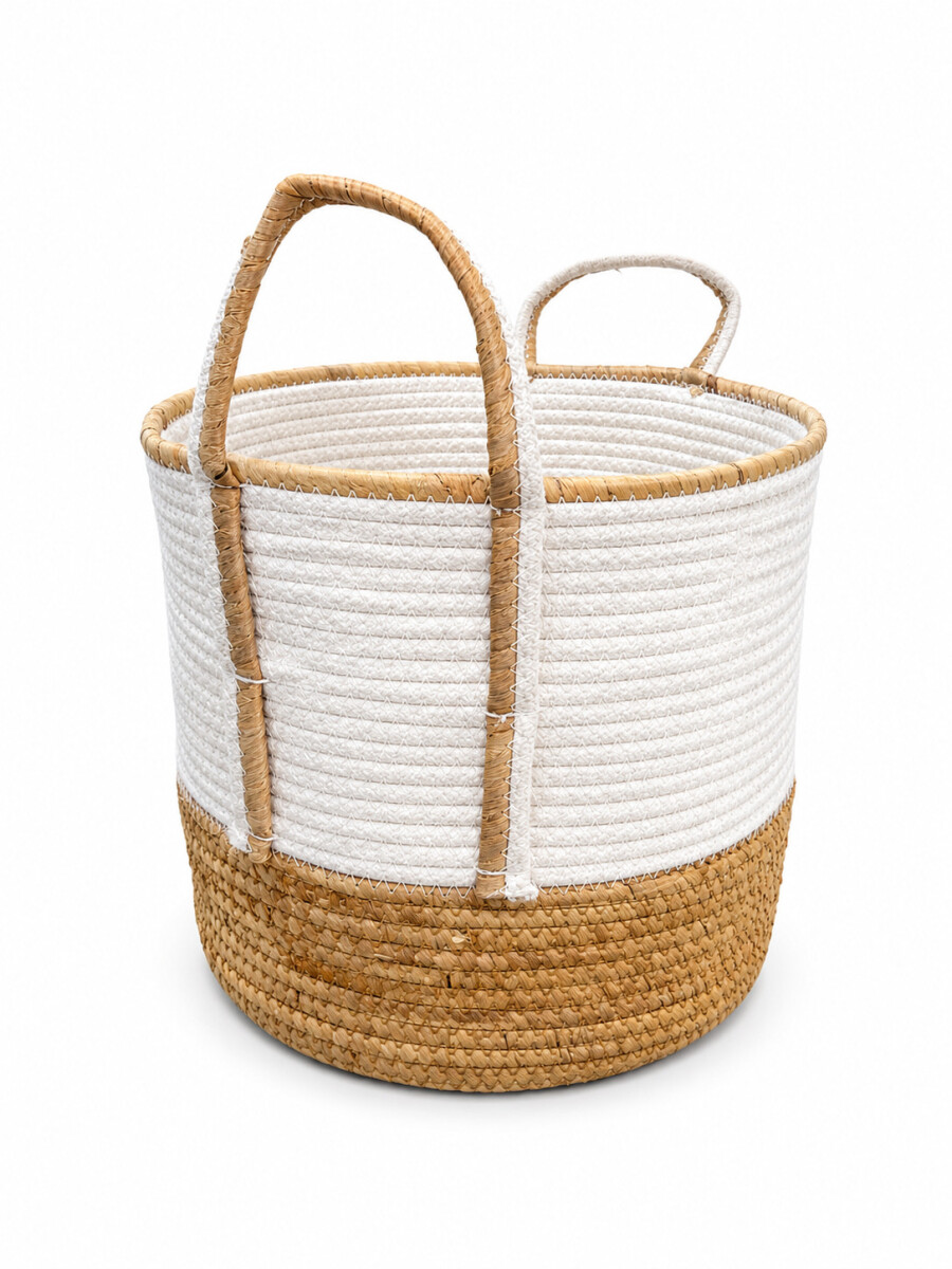 CANASTO DE YUTE - MULTICOLOR 