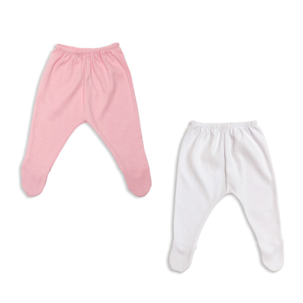 Set x2 pelele pilim blanco rosa