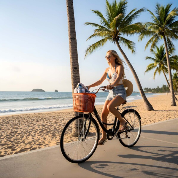 Bicicleta Pigewn Urbana Rodado 26 Canasto Freno Disco 7 Vel Negro 1