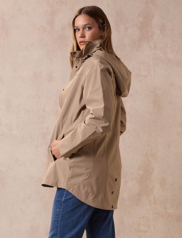 Campera Impermeable BEIGE
