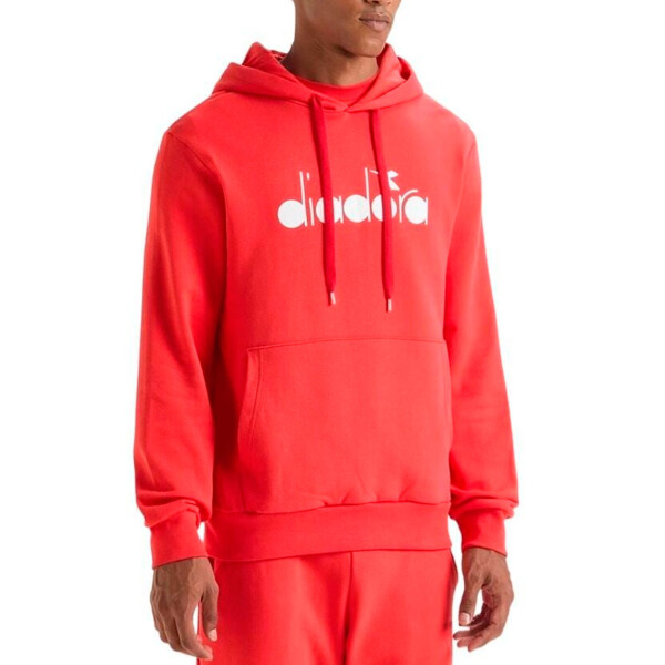 Diadora Hoodie Logo Rojo