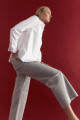Jean culotte Paulina gris claro