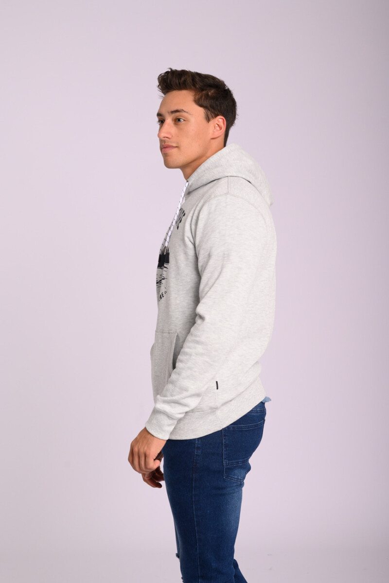 Canguro felpa estampado Gris