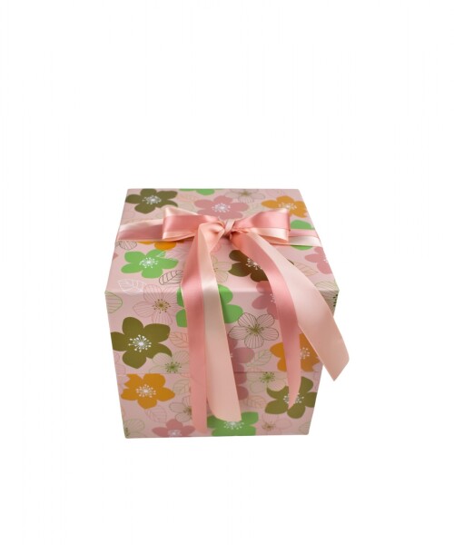 Caja Rigida 16x16 con lazo Diseño 3