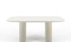 Mesa De Comedor Lintz - 184 - Linea Mónaco Blanco/Blanco