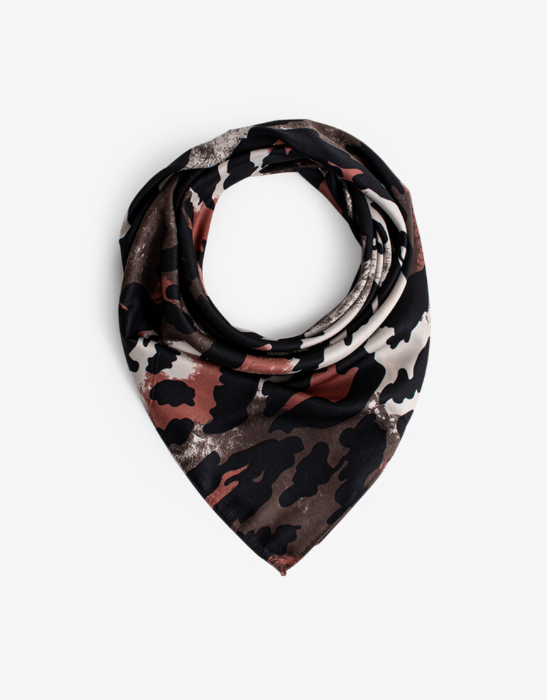 Pañuelos Raso Animal Print Pañuelo De Material Reciclado Animal Print - Combinacion Multicolor