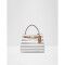 SELENIA WHITE SYNTHETIC NAVY SUEDE